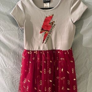 Warner Bros. Girls Harry Potter Dress in Red and Gold